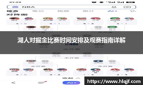 湖人对掘金比赛时间安排及观赛指南详解